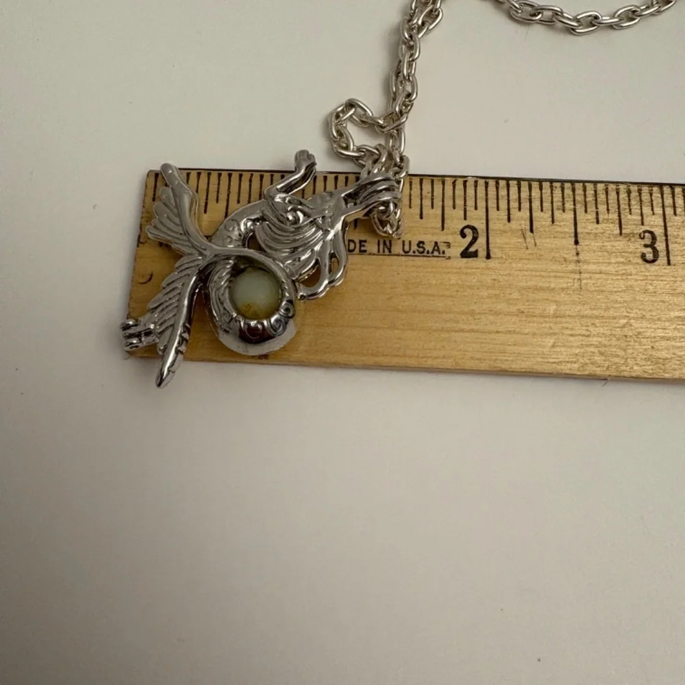 Gothic Like Mermaid Necklace features interior glow-in-the-dark orb!